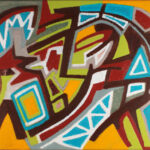 A Fine Discussion / Une belle discussion, oil on canvas/huile sur toile