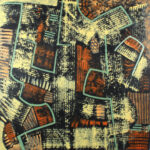 Moving Well / Bonne avancée, oil can cold wax on masonite/huile et cire froide sur masonite